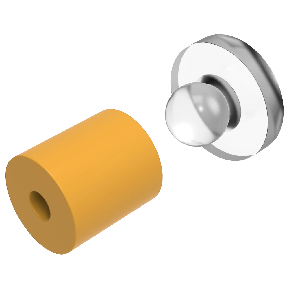 Snapfix Hidden Clip-In Acrylic Standoffs For Signs ~ Medium - Wired4Signs USA - Buy LED lighting online