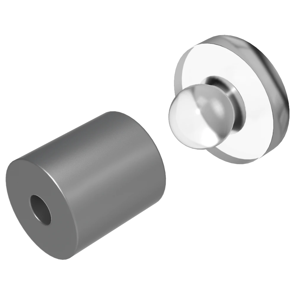 Snapfix Hidden Clip-In Acrylic Standoffs For Signs ~ Medium - Wired4Signs USA - Buy LED lighting online