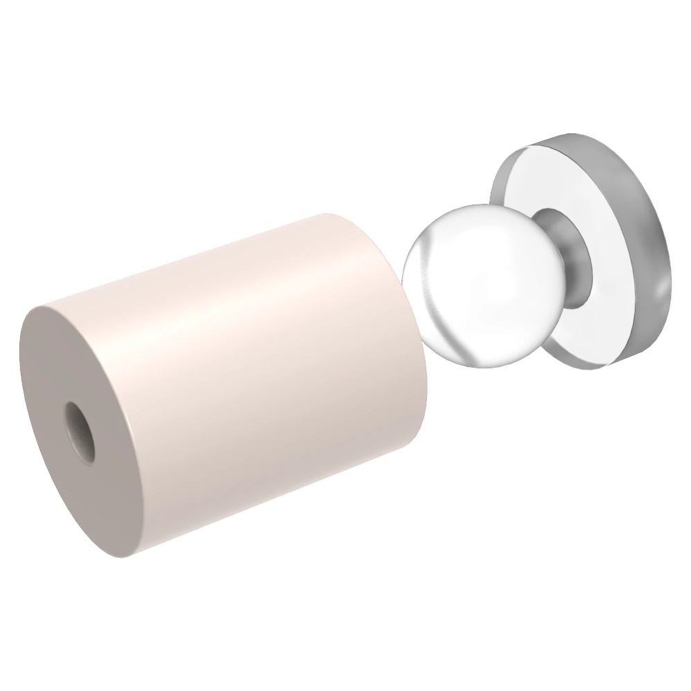 Snapfix Hidden Clip-In Acrylic Standoffs For Signs ~ Small - Wired4Signs USA - Buy LED lighting online