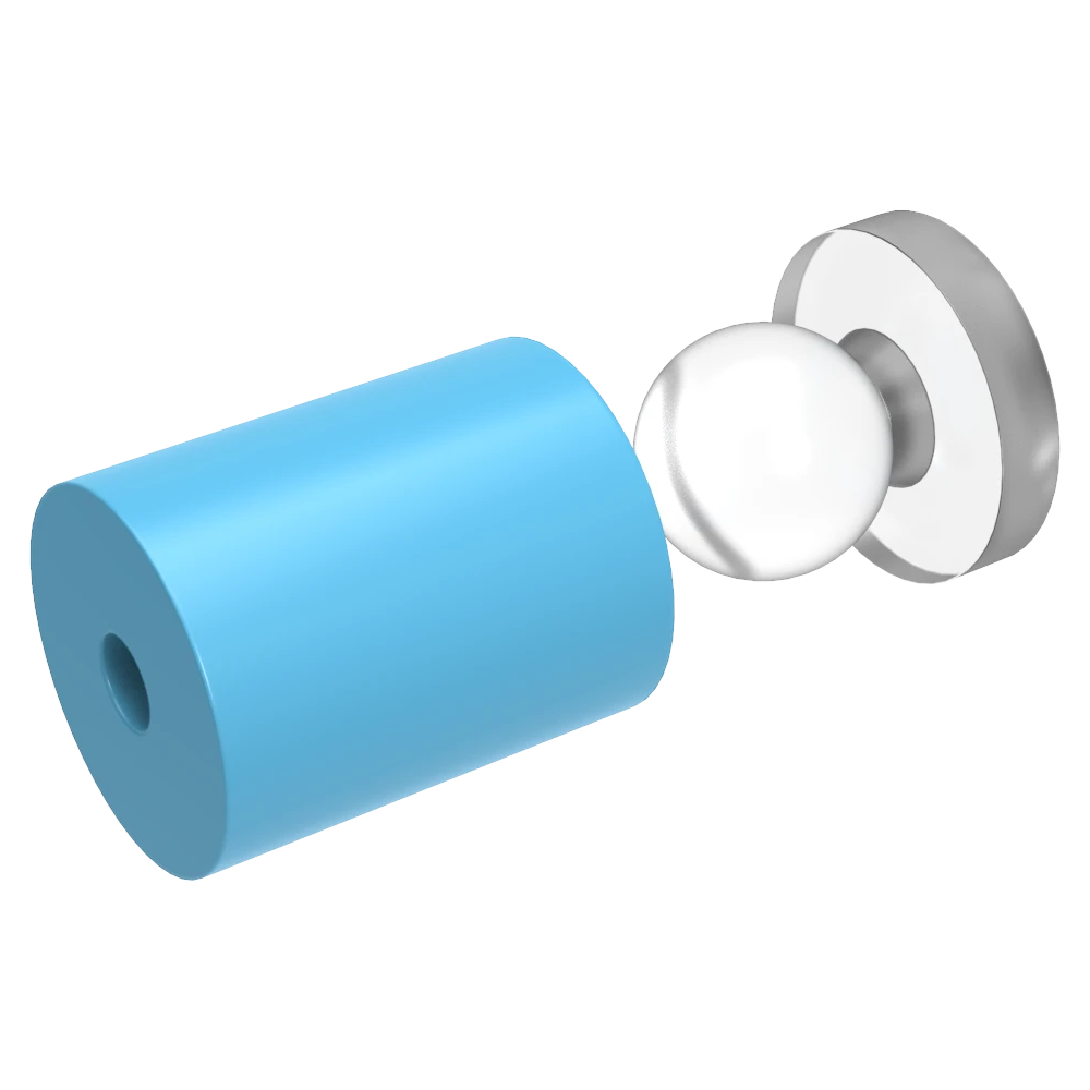 Snapfix Hidden Clip-In Acrylic Standoffs For Signs ~ Small - Wired4Signs USA - Buy LED lighting online