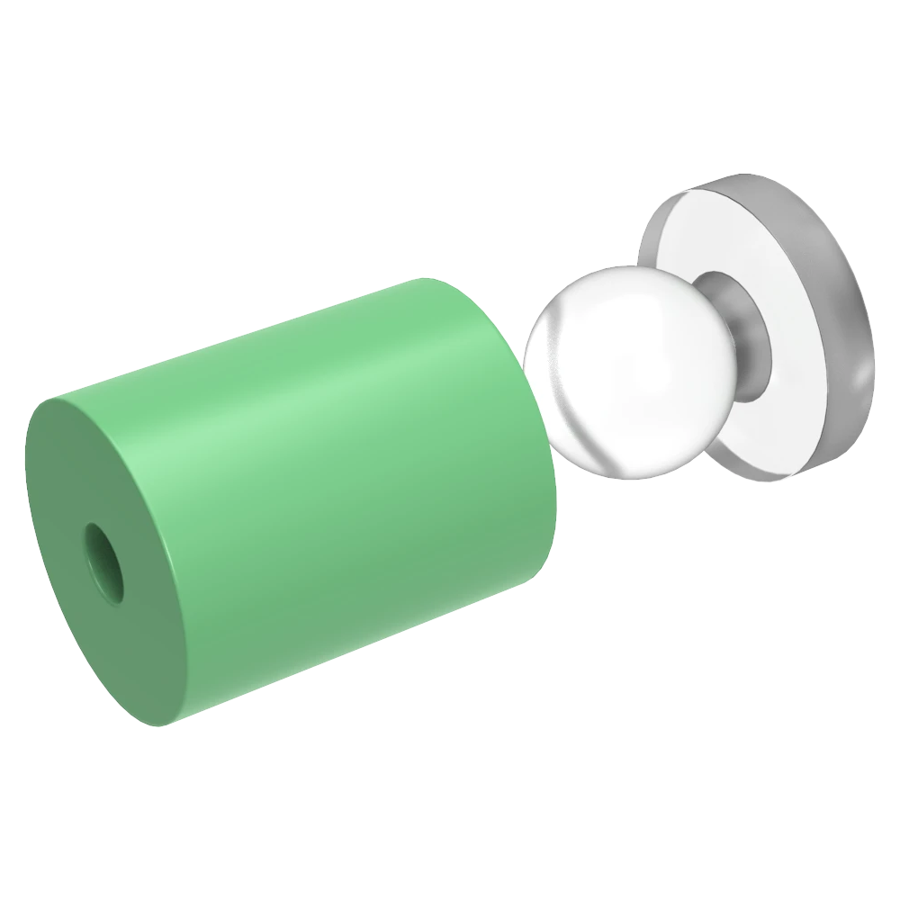 Snapfix Hidden Clip-In Acrylic Standoffs For Signs ~ Small - Wired4Signs USA - Buy LED lighting online