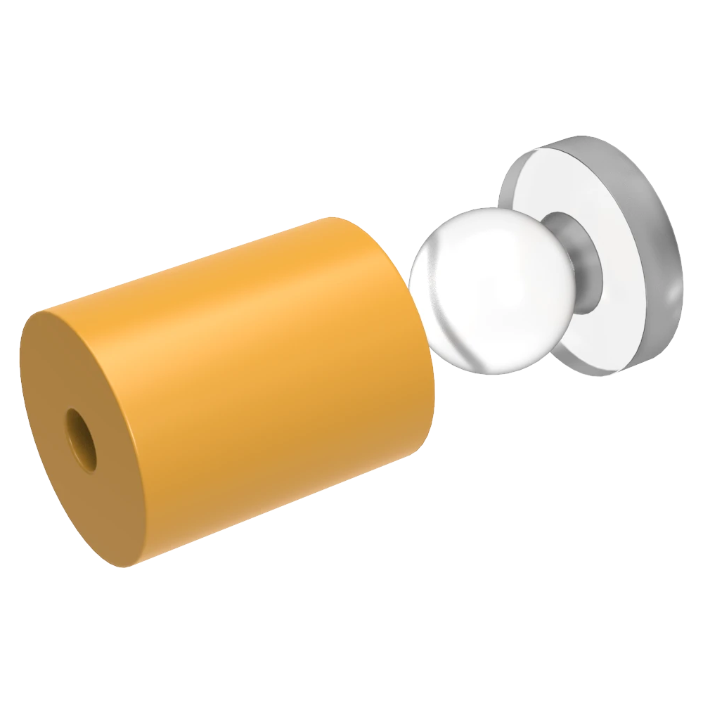 Snapfix Hidden Clip-In Acrylic Standoffs For Signs ~ Small - Wired4Signs USA - Buy LED lighting online