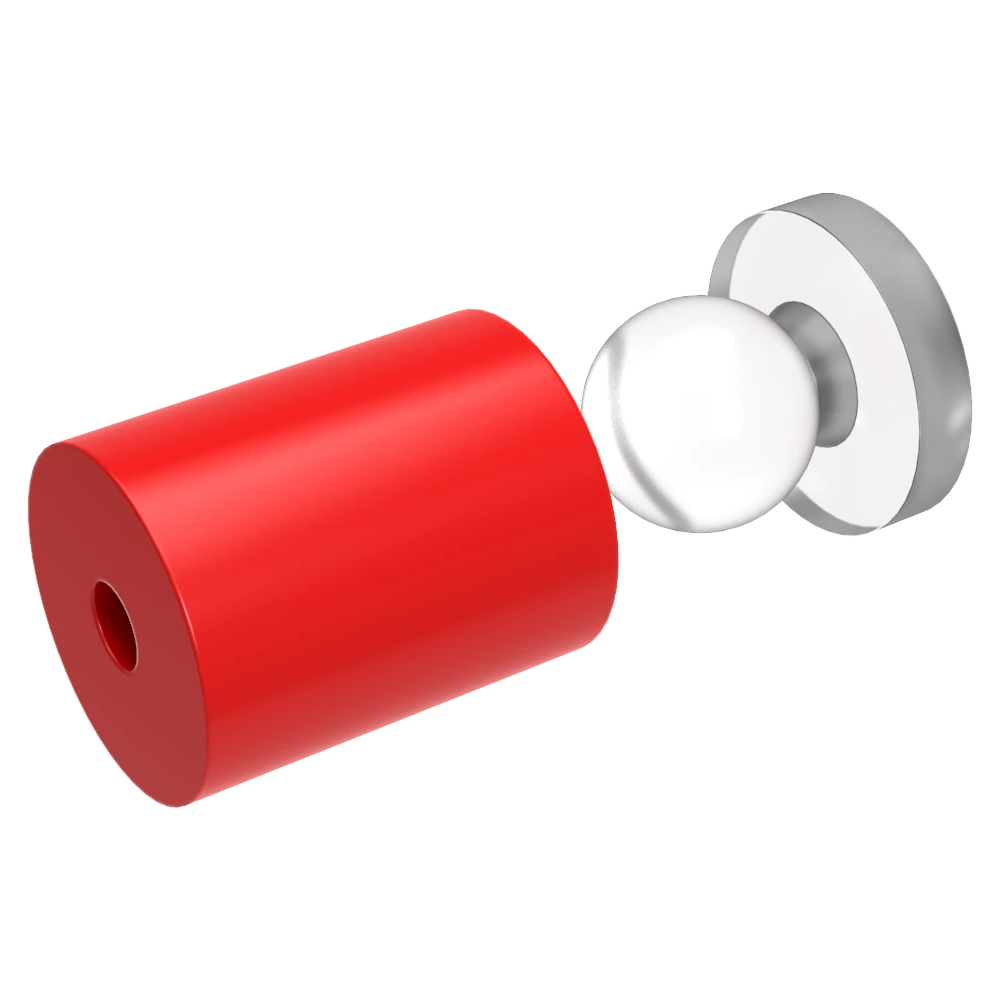 Snapfix Hidden Clip-In Acrylic Standoffs For Signs ~ Small - Wired4Signs USA - Buy LED lighting online