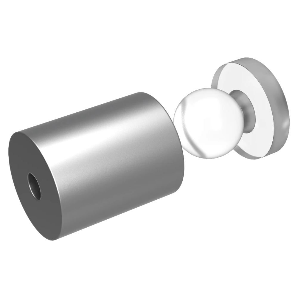 Snapfix Hidden Clip-In Acrylic Standoffs For Signs ~ Small - Wired4Signs USA - Buy LED lighting online