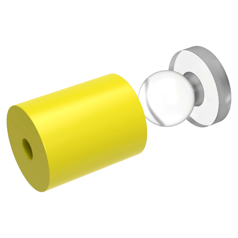 Snapfix Hidden Clip-In Acrylic Standoffs For Signs ~ Small - Wired4Signs USA - Buy LED lighting online