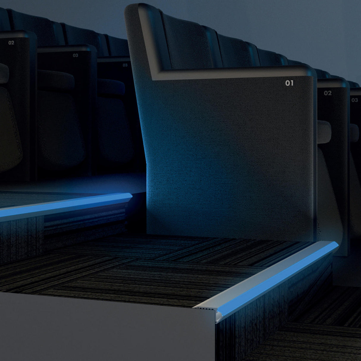 LED Lit Stairs Channel ~ Model Up-Bold12 - Wired4Signs USA - Buy LED lighting online