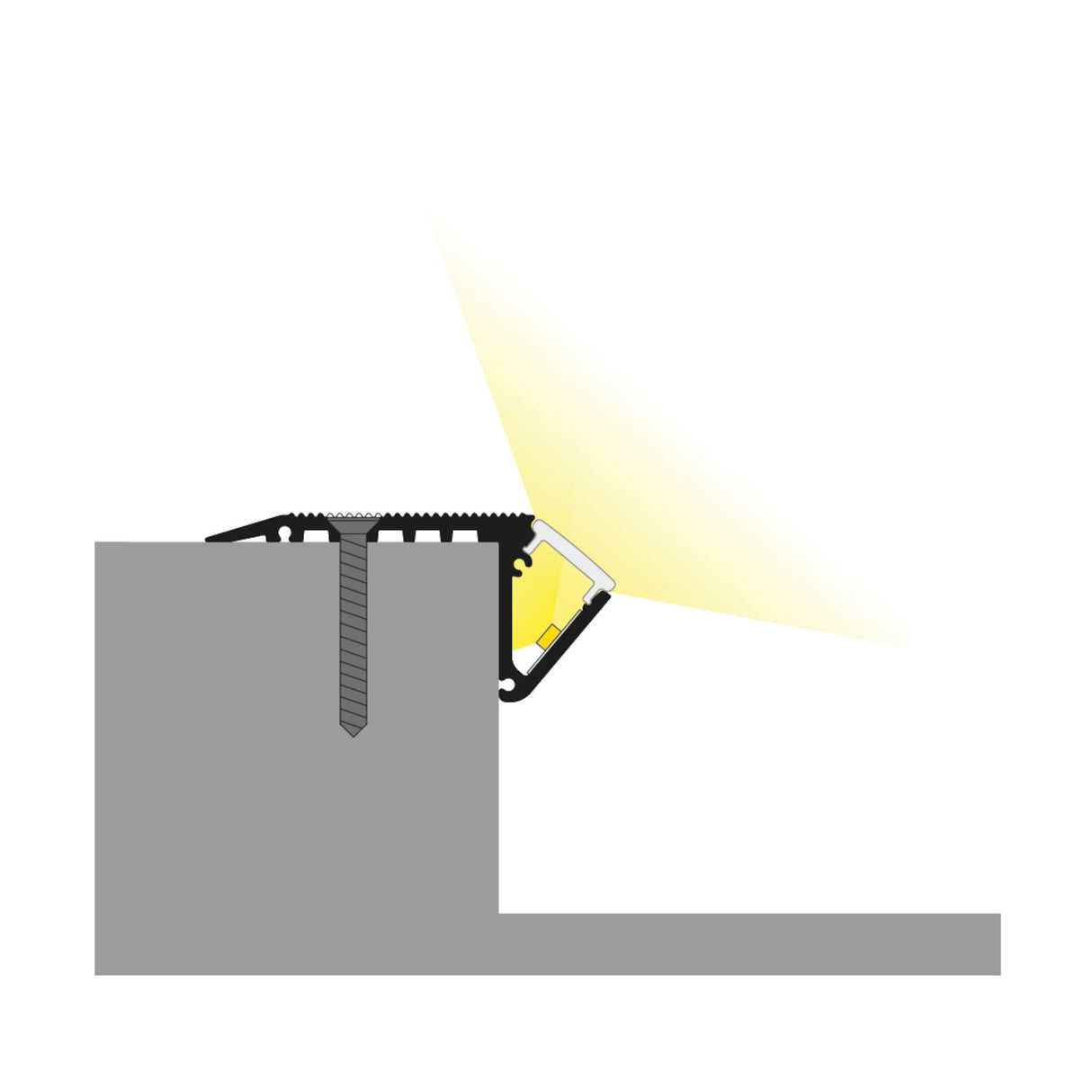 LED Lit Stairs Channel ~ Model Up-Bold12 - Wired4Signs USA - Buy LED lighting online