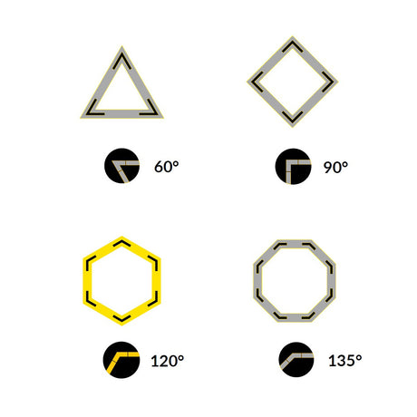 120 Degree Corner Connector for Vario30-02 Profile - Wired4Signs USA - Buy LED lighting online