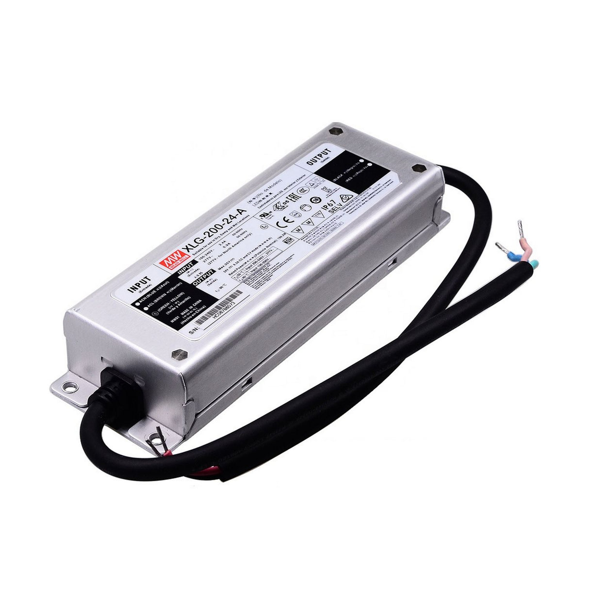 Compact IP67 Waterproof LED Driver (24V) ~ Meanwell XLG Series - Wired4Signs USA - Buy LED lighting online