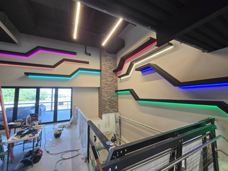 Seamless Lighting Integration: Integrated Power Systems’ Bold New Interior with Wired4Signs USA Products