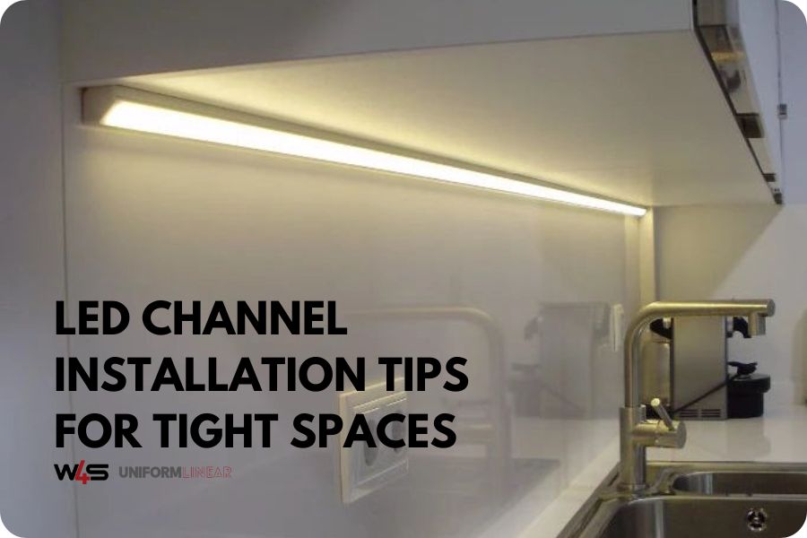 Led Channel Example LED Channel Installation Tips For Tight Spaces Free Guide
