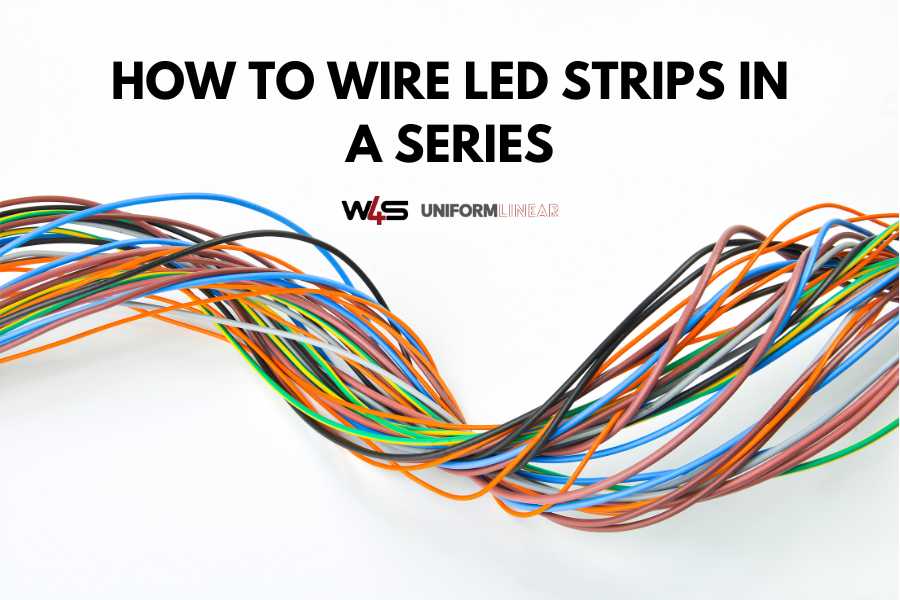 Wiring LED strips in a series blog banner.