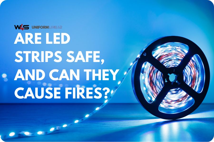 LED light strip safety blog banner.