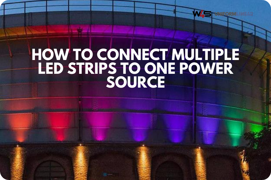 Multi Led Display Connect How To Connect Multiple LED Strips To One Power Source⚡️🔌