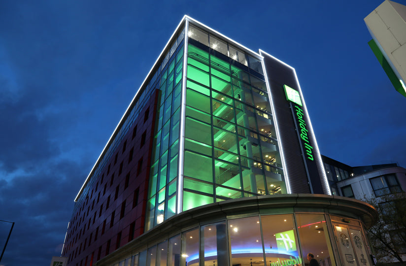 Exterior Building Accent Lighting