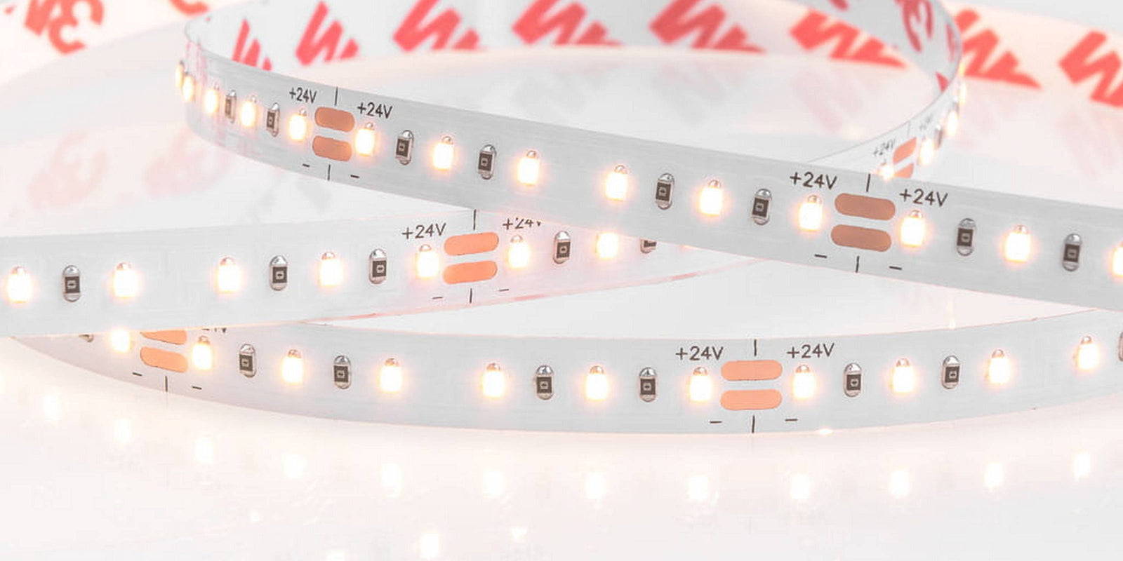 Choose between 12V and 24V LED strip lights