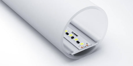 Round LED diffuser tube