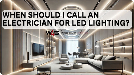 When should you call an electrician for LED lighting blog banner