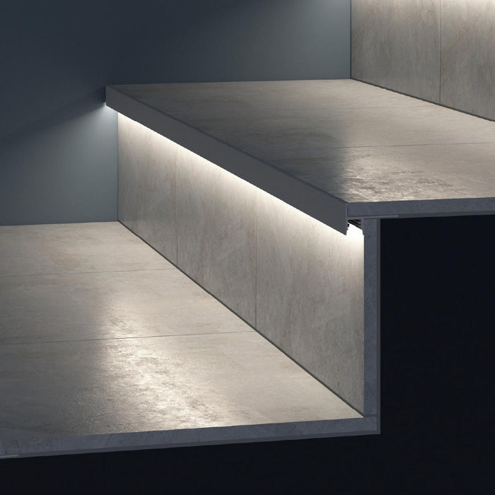 Introducing the Up-Tile10 Tiled Stair Nosing LED Channel: The Ultimate Solution for Your Staircase