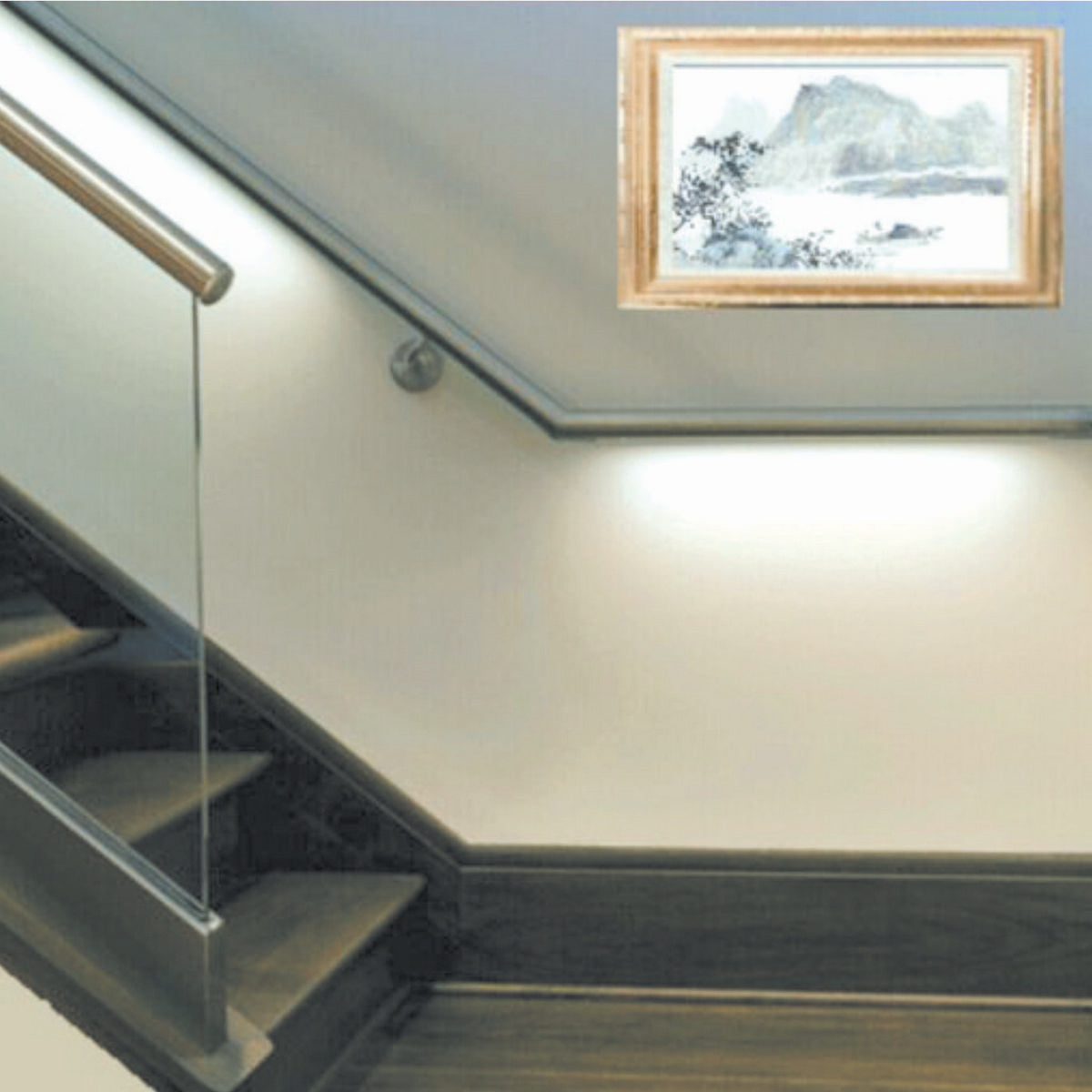 LED illuminated handrail lighting system