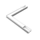 L-shaped 90 Degree Connector for Begton12 Profile for LED channels.