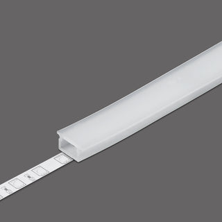 Translucent frosted silicone LED Channel Cover ~ O1 Click for a BEND8 LED profile.