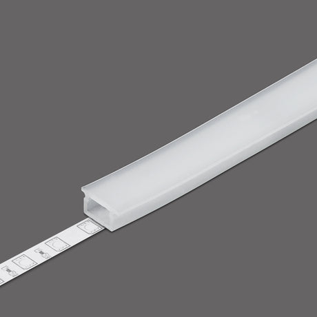 Translucent frosted silicone LED Channel Cover ~ O1 Click for a BEND8 LED profile.
