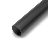 A close-up of the black, cylindrical 1.50 Polycarbonate LED Tube ~ Model Sierra38 with a hollow interior, displayed against a white background.