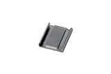 Magnetic Holders for LED Profiles with a simple, rectangular silver metal design are displayed on a white background.