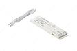 The Dimmable Plug-In LED Driver (24V) from the X-Driver D-Motion Series features a white unit with printed specs and a two-prong plug, ideal for powering D-Motion luminaires or serving as a smart LED driver in modern lighting setups.
