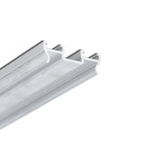 A Complementary Profile ~ Model Pixel33-03 aluminum profile featuring a metallic track with a dual-channel rail design.