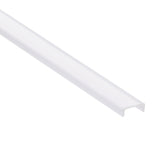 A white LED Channel Cover for Kentucky Profile, L-shaped with a smooth surface, perfect for use as an LED diffuser, shown on a plain white background.