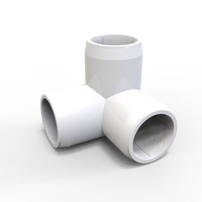 The Structural PVC Joiner for Oslo Tube Profile is a white plastic T-shaped connector with three open cylindrical ends, perfect as a lighting installation accessory or for joining Oslo LED diffuser tubes. Shown on a plain white background.
