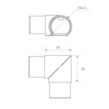 Corner Connector for Comenza Profile