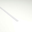 A long, thin LED Diffuser for Amsterdam Mini Profile lies diagonally on a plain, light background, with most of the strip positioned in the upper left portion of the image.