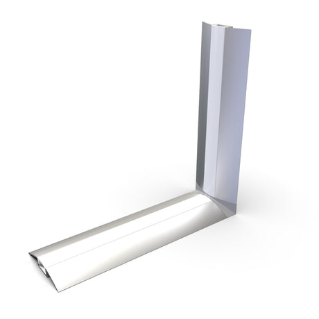 A Plastic Corner Connector for Alu-Flat Profile, designed to join and protect the edges of profiles at a 90-degree angle for a neat and secure finish.
