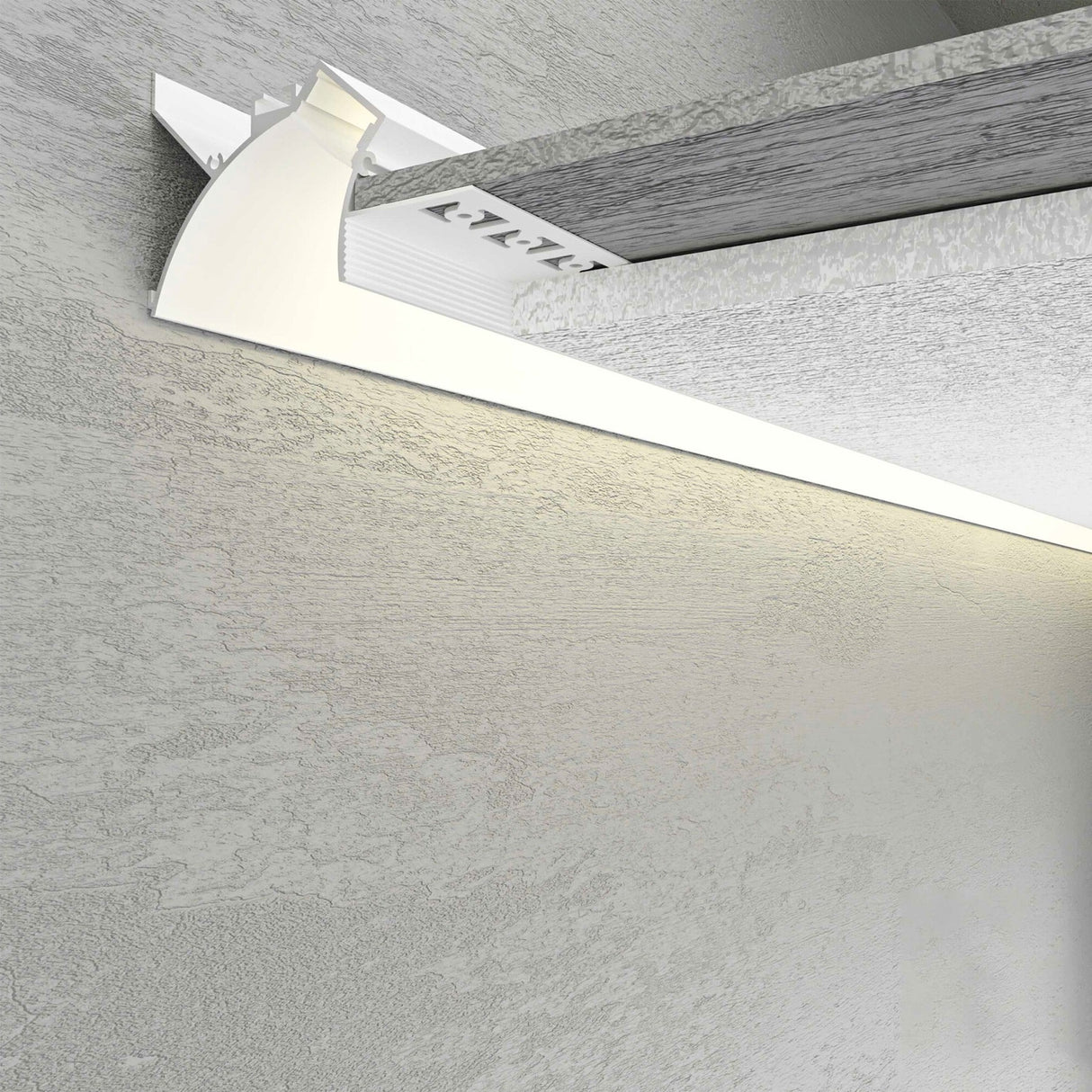Recessed Indirect LED Lighting Channel ~ Model Cancun - Wired4Signs USA - Buy LED lighting online