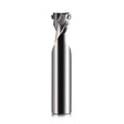 A Router Cutting Bit for 8mm LED Light Strips stands upright on a white background, featuring a cylindrical shaft and sharp, angled cutting edges at the top.