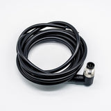 Right Angle Male 5Pin Black Waterproof M12 Connector