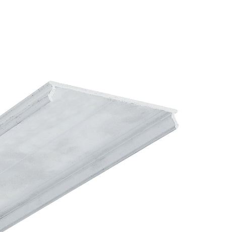A close-up of a single LED Channel Cover ~ C8 Click Aluminim with a U-shaped profile, shown against a white background.