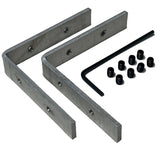 Two L Brackets for TL-041 Profile, an Allen wrench, and ten small black screws are arranged on a white background.