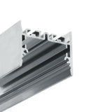 Close-up of the 1.73″ Suspended/Surface Mount LED Channel ~ Model Pixel33-01, an aluminum profile with grooves ideal for linear lighting, shown against a plain white background.