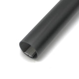 A 1.50 polycarbonate LED tube (Model Sierra38) with a black cylindrical design and hollow interior, displayed at an angle on a white background.