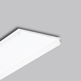 A close-up of the LED Channel Cover ~ C8 Click Aluminim on a plain gray background, highlighting its angled edge, decorative groove, and integrated LED profile diffuser with aluminum cover.