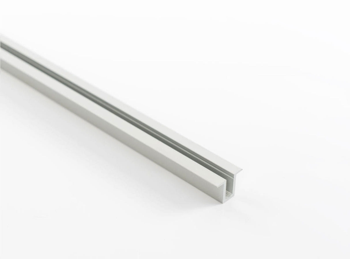 Recessed Mounting Clips for Neon Flex Ultra Slim Series, silver and U-shaped, are ideal for securely housing LED strips; displayed on a white background.