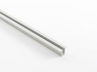 Recessed Mounting Clips for Neon Flex Ultra Slim Series, silver and U-shaped, are ideal for securely housing LED strips; displayed on a white background.