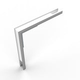 90 Degree Connector for Begton12 Profile, an L-shaped 90-degree connector for LED channels with a white diffuser insert.