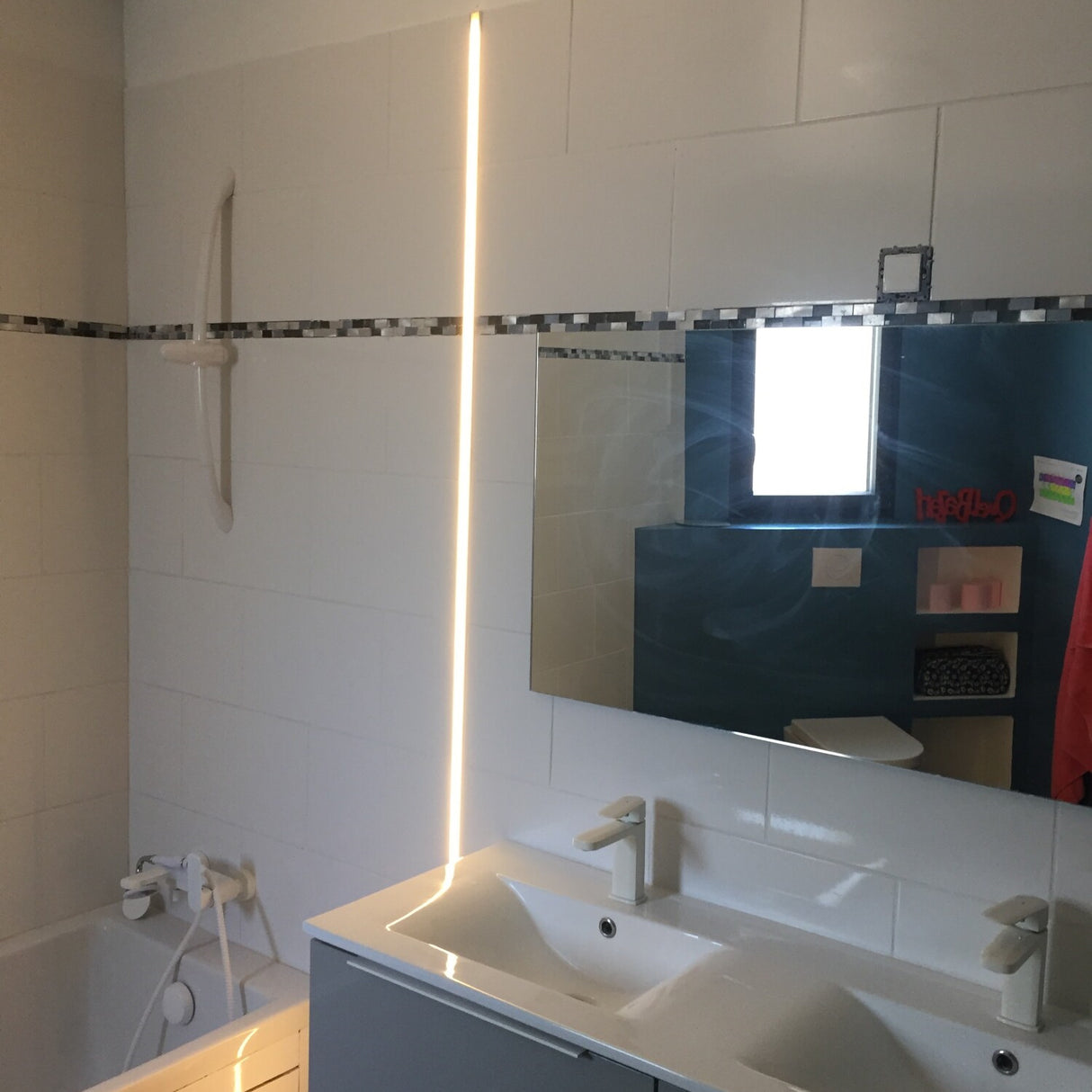 1.1" Ceiling/Wall Recessed Linear LED Lighting Profile ~ Model Montana
