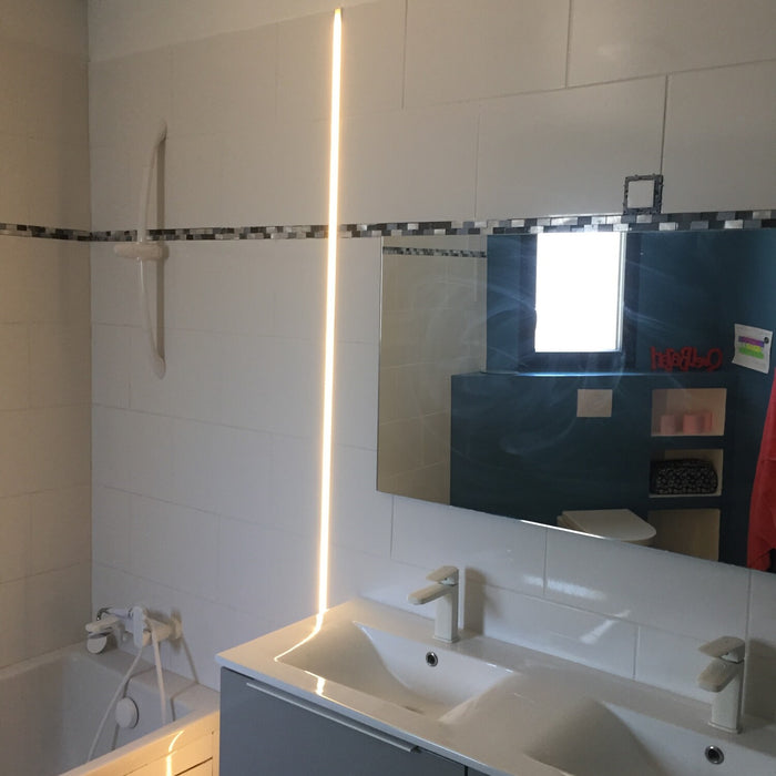 1.1" Ceiling/Wall Recessed Linear LED Lighting Profile ~ Model Montana