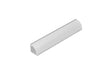 The LED Channel Cover ~ D1 Click is a white, semi-cylindrical plastic or metal cover with an open bottom, ideal for use as a cable cover or conduit, displayed against a plain white background.